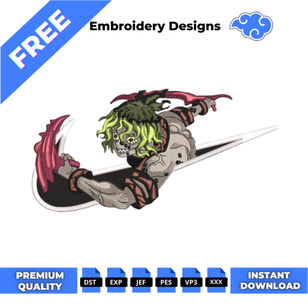 Free Gyutaro Embroidery Design