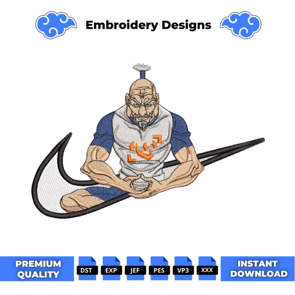Netero Swoosh Embroidery Design
