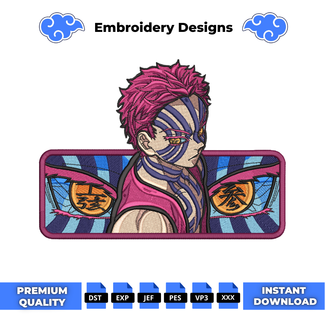 Akaza Embroidery Design - Anime Embroidery Market