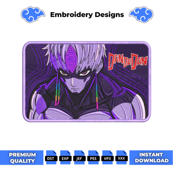 Evil Eye Dandadan Embroidery Design